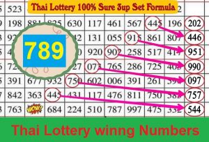 Thai Lottery 3up Formula